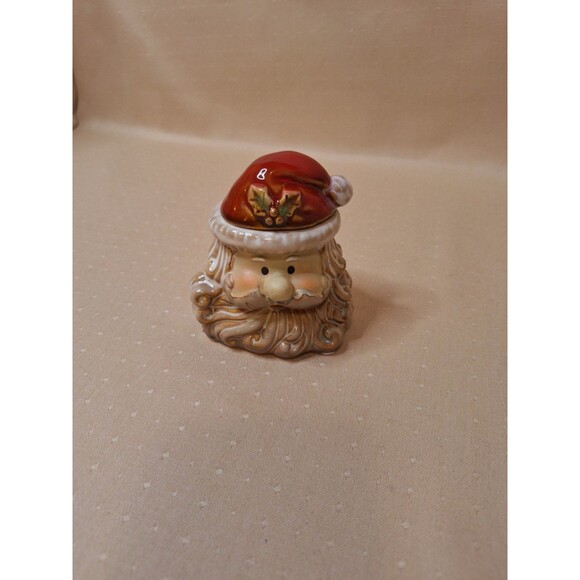 Ceramic Santa Sugar & Creamer Set Christmas Holiday Gift Adorable Santa Face - Picture 8 of 8